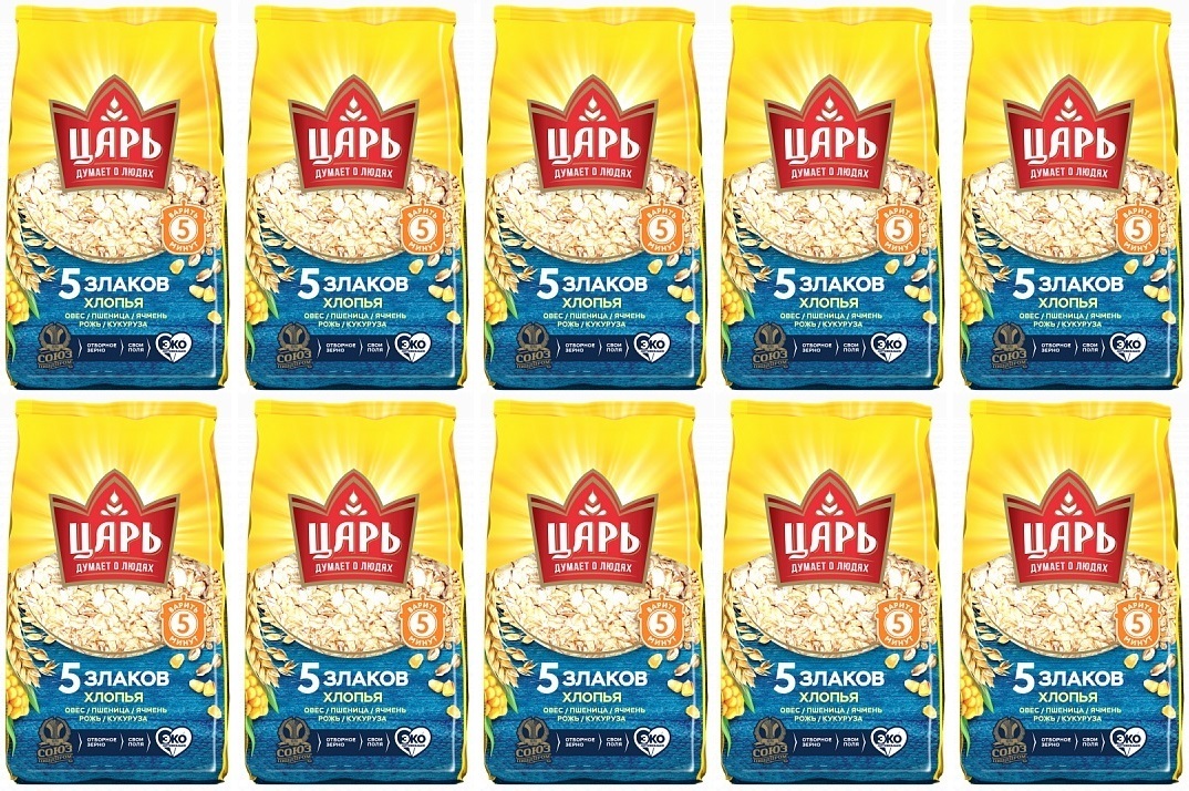 Хлопья 5 злаков 400 гр "царь". Царь хлопья пакет 5 злаков 400г. Хлопья «царь» 5 злаков, 400 г. Царь злаков. Хлопья из 6-х злаков "царь" 400гр.