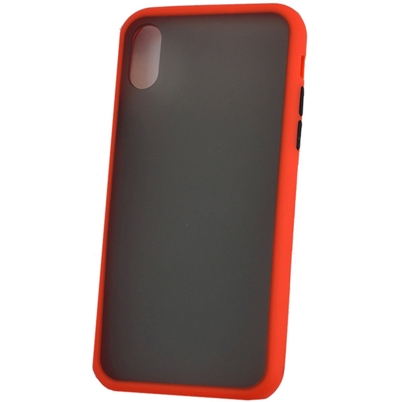 Чехол противоударный матовый для Apple iPhone XR Красный