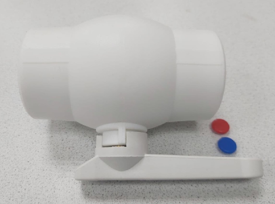 Кран шаровый диаметр 40 мм паячный стандартный проход, полипропилен ...