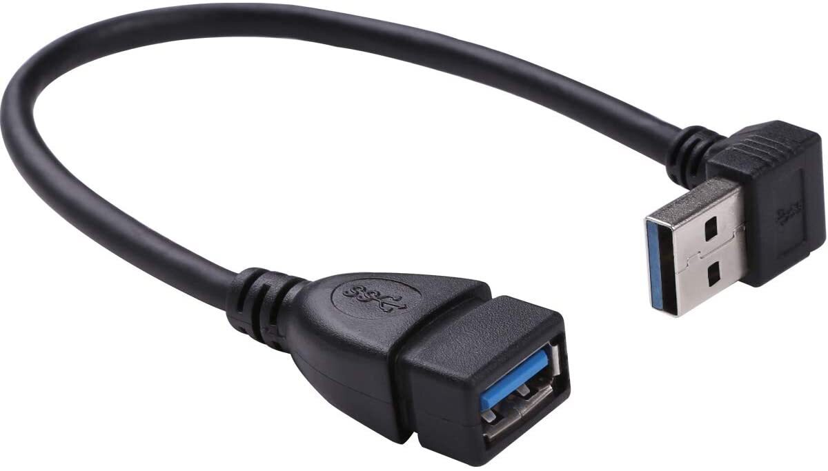 КабельадаптеругловойUSB3.0M-FKS-is(KS-401O)уголвниз