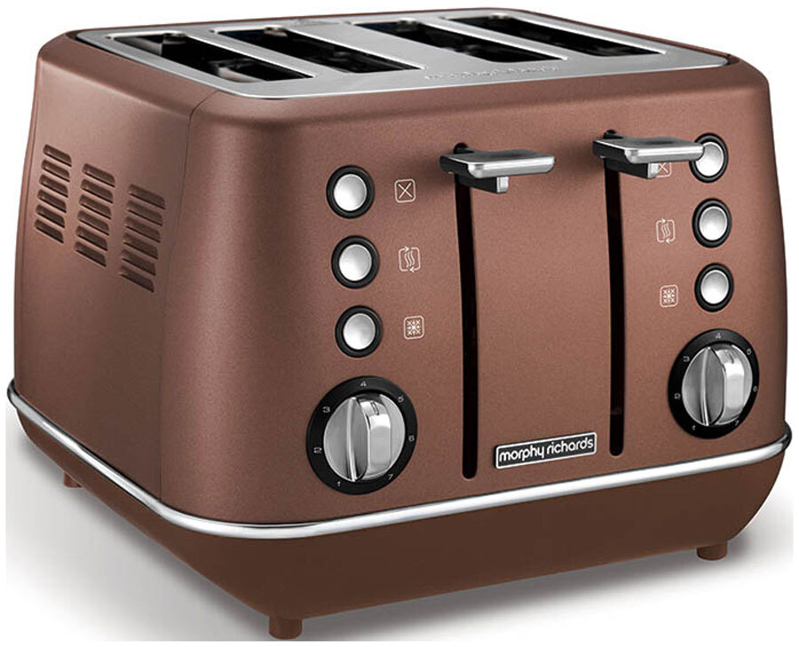 Тостер Morphy Richards Evoke 4 Slices Bronze 240101, коричневый