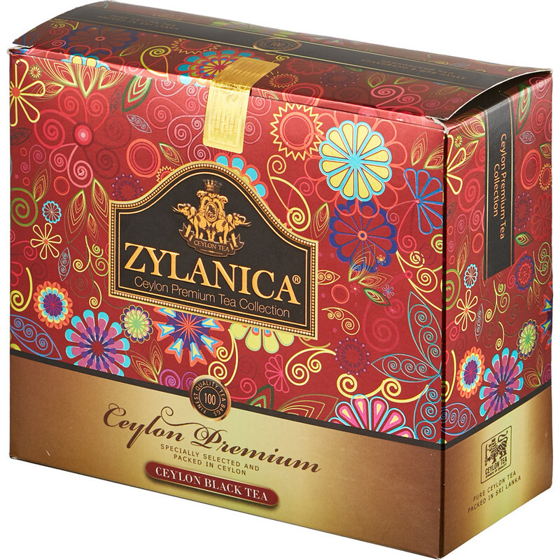 Чай в пакетиках ZYLANICA Ceylon Premium 100 шт по 2 гр