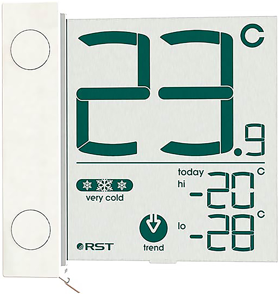 Оконный цифровой уличный термометр RST 01291