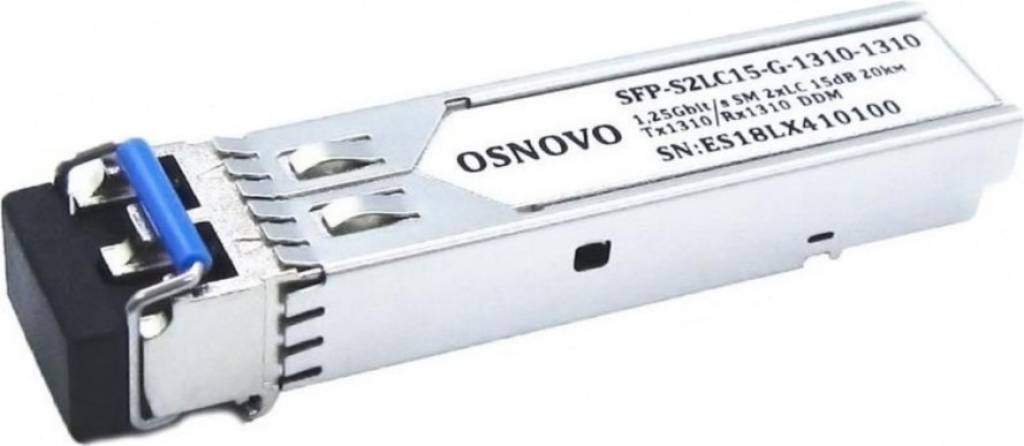 SFP-модуль SFP-s2lc15-g-1310-1310. OSNOVO SFP-s1lc13-g-1310-1550.