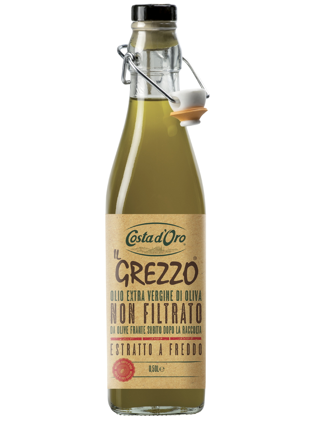 Costa d'Oro "Il Grezzo" Extra Vergine масло оливковое нефильтрованное ...