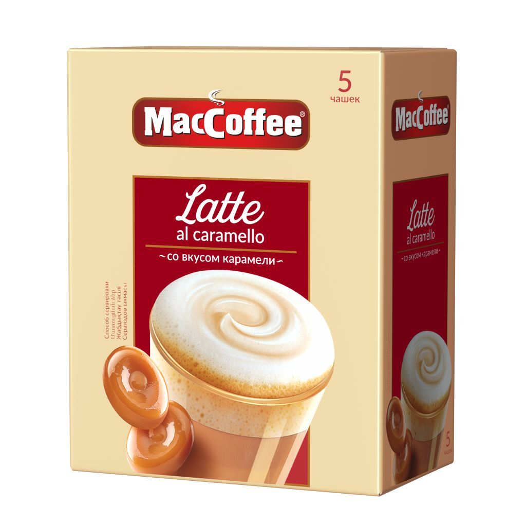 КофейныйнапитокMacCoffee3в1LATTEкарамель,5штх22г