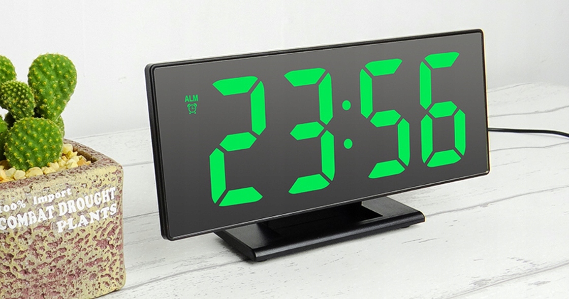 Настольные электронные часы VST с будильником и индикатором погоды ...