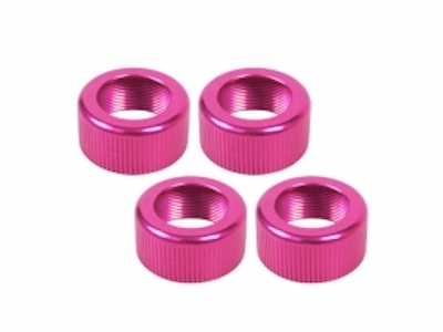 3Racing Верхние крышки амортизаторов (алюминий, анодированный в розовый) (Sakura D3) 4шт - SAK-D125-PK