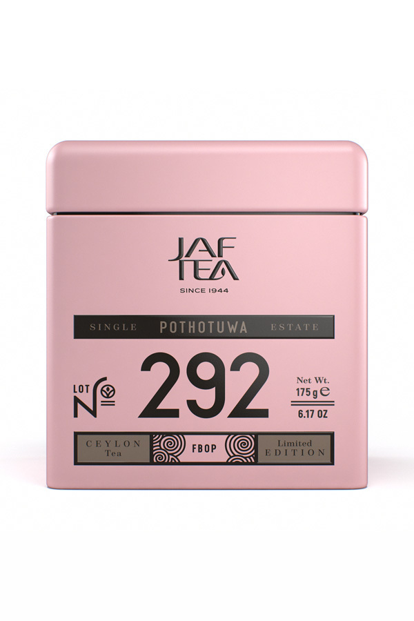 Чай цейлонский JAF TEA "Single Estate Ruhuna POTHOTUWA №292" чёрный листовой, сорт FBOP, 175 г. ж/б