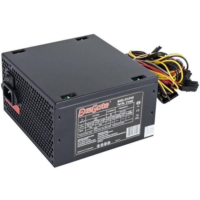 Блок питания ATX Exegate XP450 — купить в интернет-магазине OZON с ...
