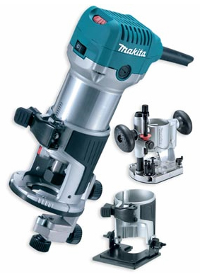 Фрезер кромочный Makita RT0700CX2, 710Вт, цанга 6 и 8мм