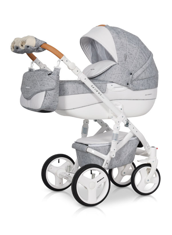Коляска детская универсальная Riko Bruno Luxe 2 в 1, 05 grey fox серый ...