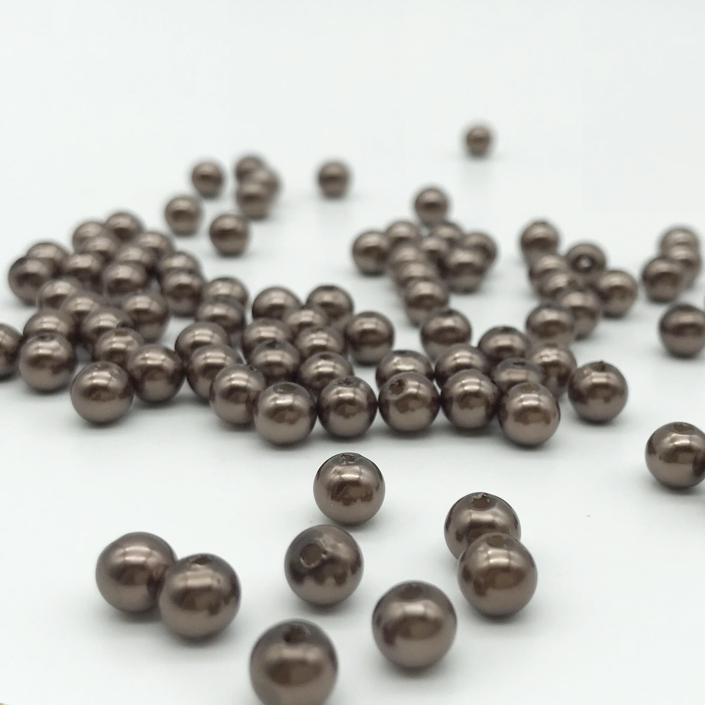 бусины 6 миллиметров. обычные бусины российские бусины. деревянные бусины эбен 6мм. бусины черные 6 мм. 500г.