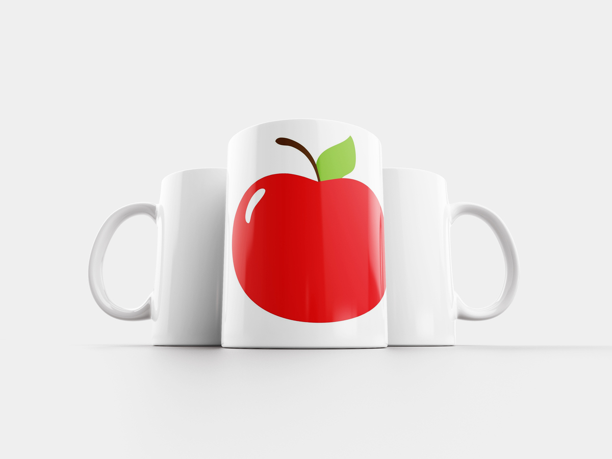 Чашка с яблоком. Кружка с яблоками конусом. Apple cup