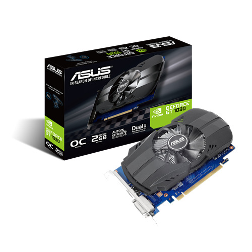 ASUS Видеокарта GeForce GT 1030 2 ГБ (PH-GT1030-O2G)