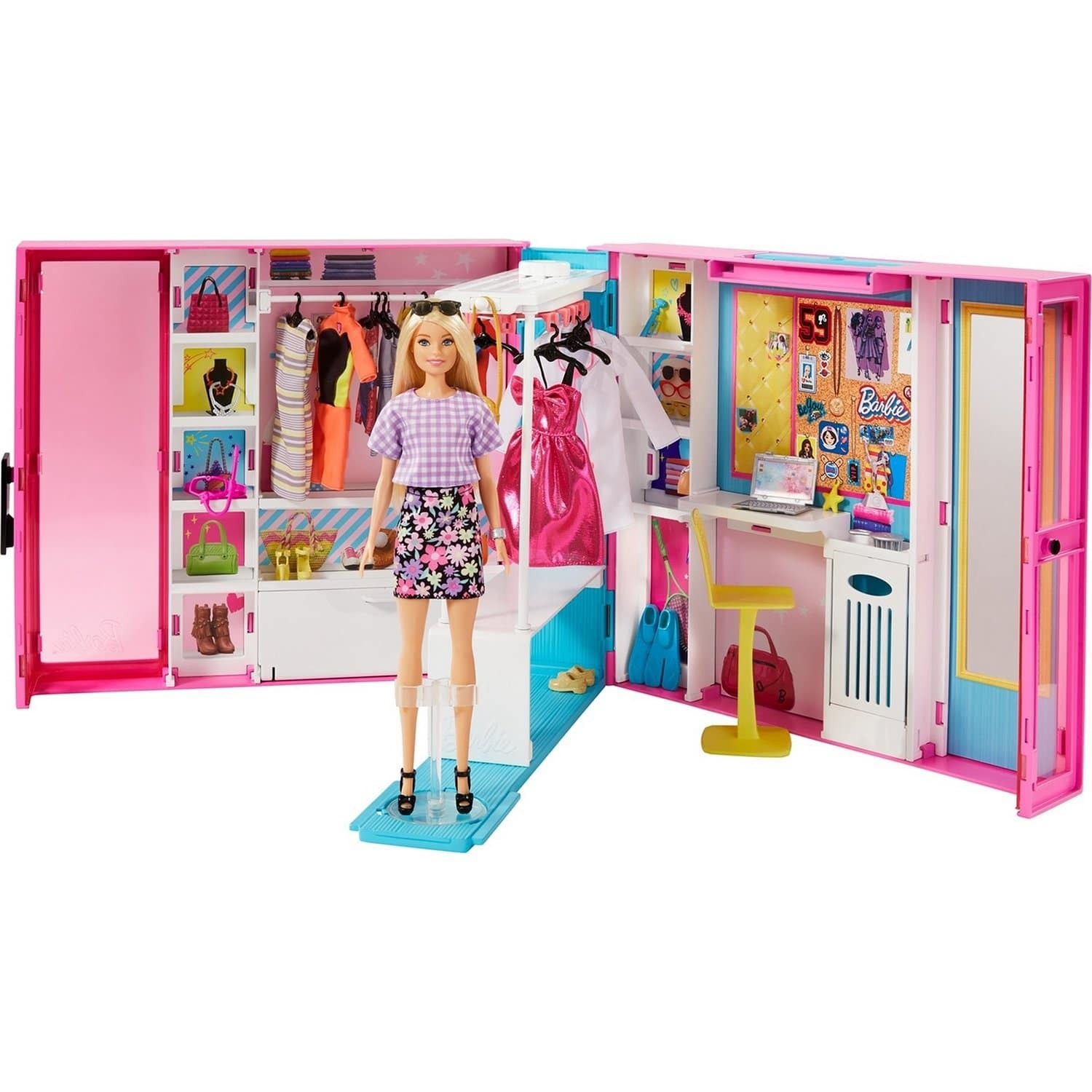 Набор игровой Barbie гардероб мечты раскладной gbk12