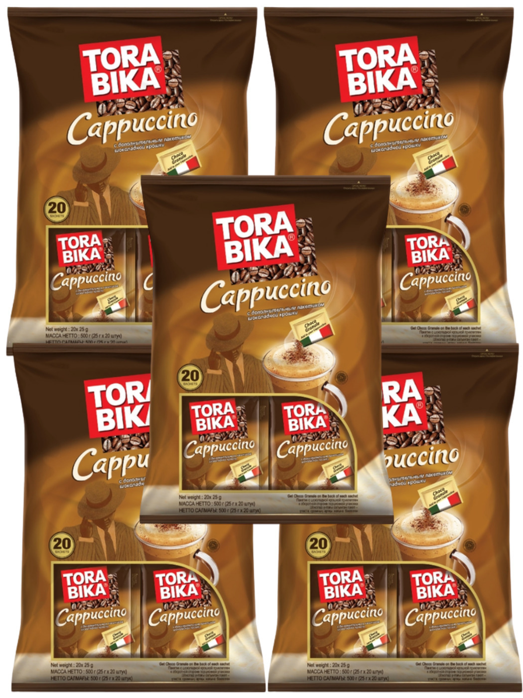 Растворимый кофе TORA BIKA Капучино с шоколадной крошкой (Индонезия ...