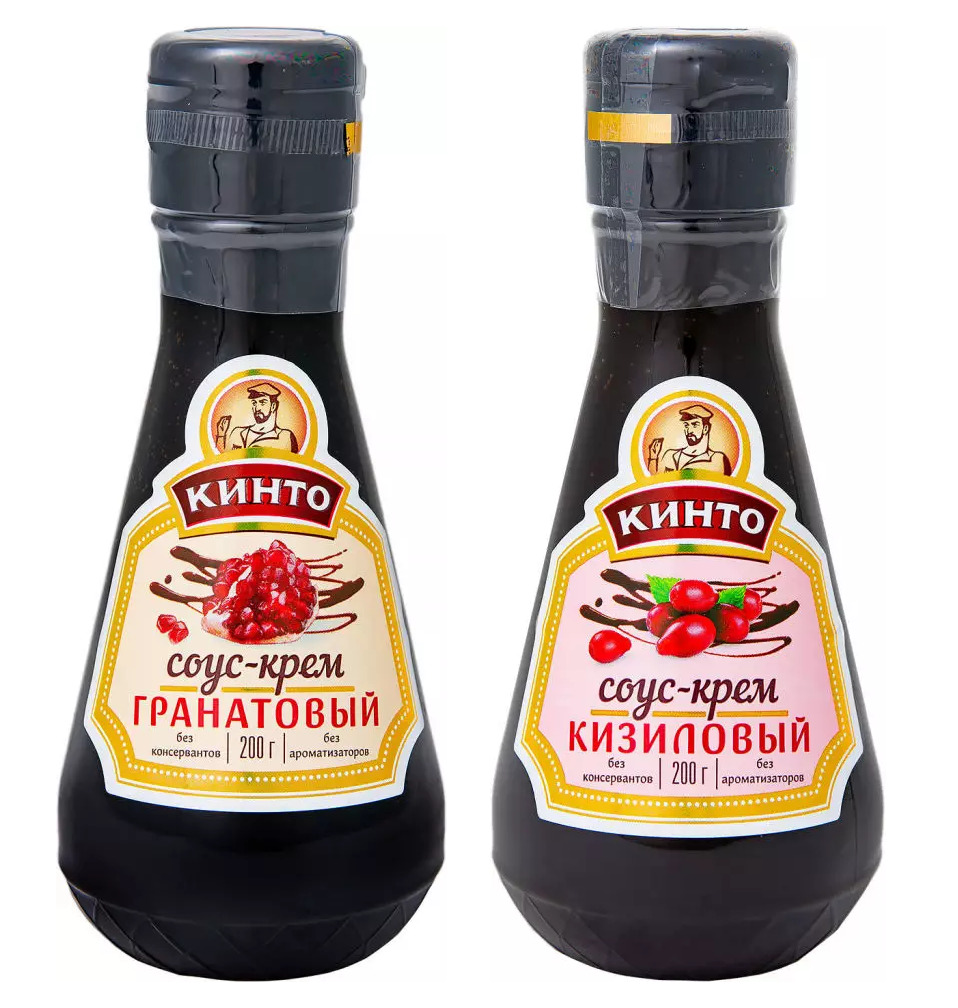 Сет крем-соусов "Кинто" Кизиловый и Гранатовый, 2 шт по 200 г — купить ...