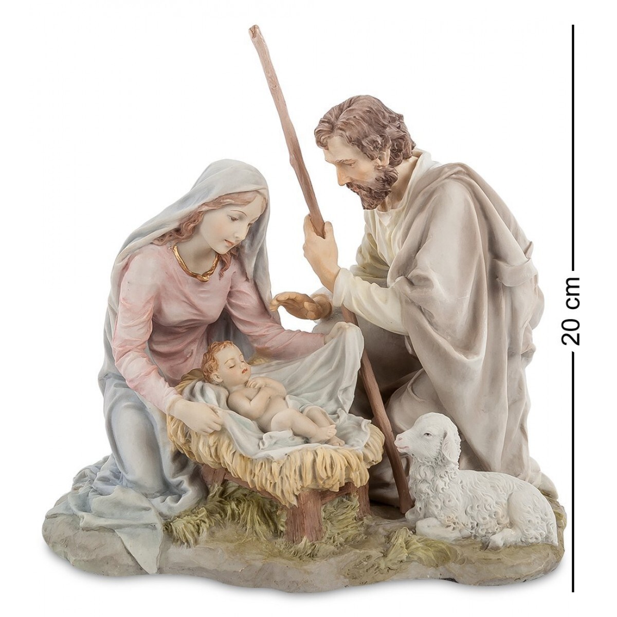 Библая. Фигурки Марии и Иосифа для вертепа. Статуэтка Veronese "Иисус Христос" (Color). Статуэтка Рождество Христово WS-874 113-904761.