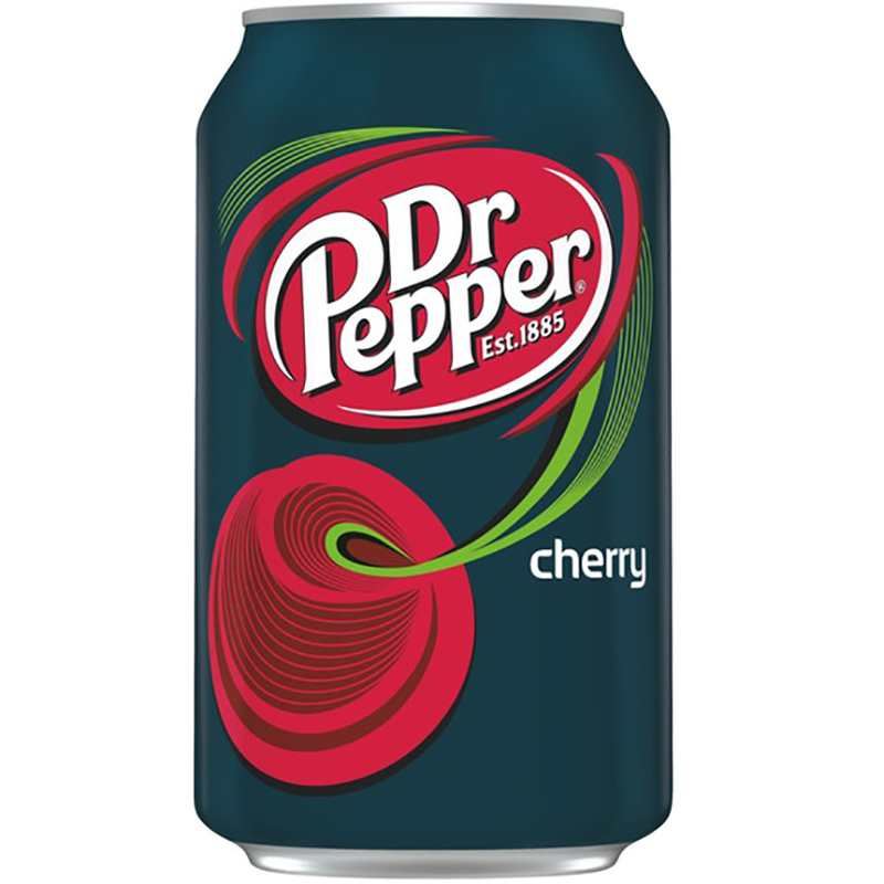 Напиток газированный Dr. Pepper Cherry, Доктор Пеппер Черри, 0.355 л, банка...