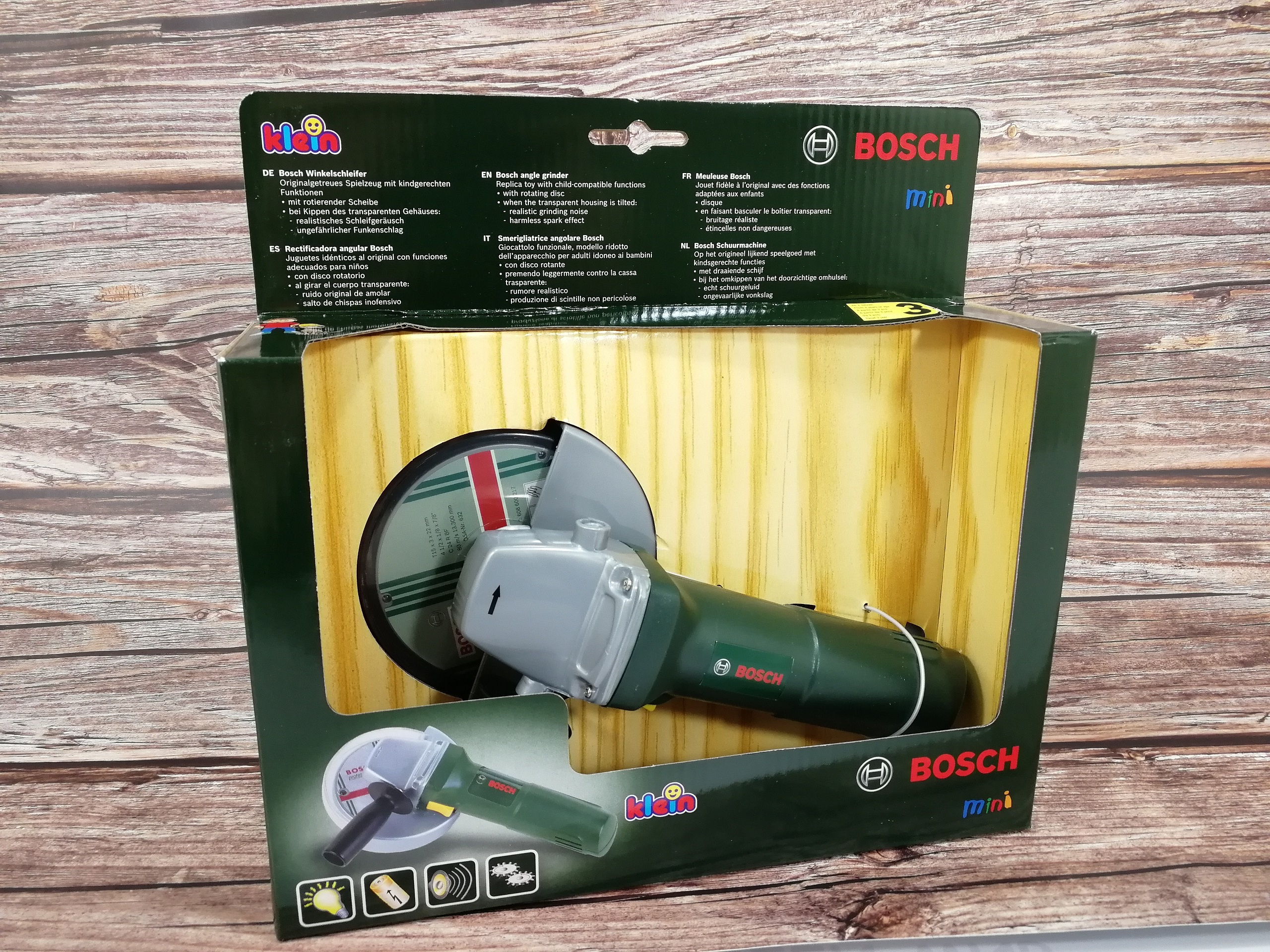 Болгарка детская Bosch Klein свет - звук - вращение ---8426