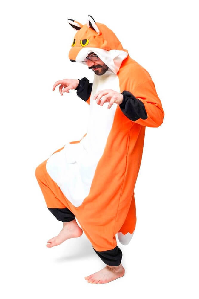 Кигуруми пижама Мистер Фокс для детей, подростков, костюм Лиса S (145 ...