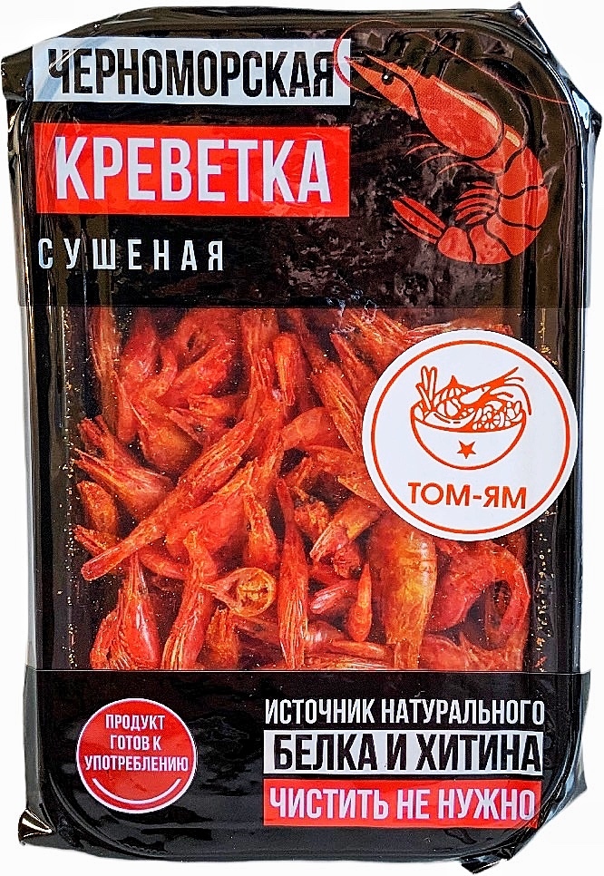 Черноморская Креветка, Сушеная, со вкусом ТОМ-ЯМ 22 грамма