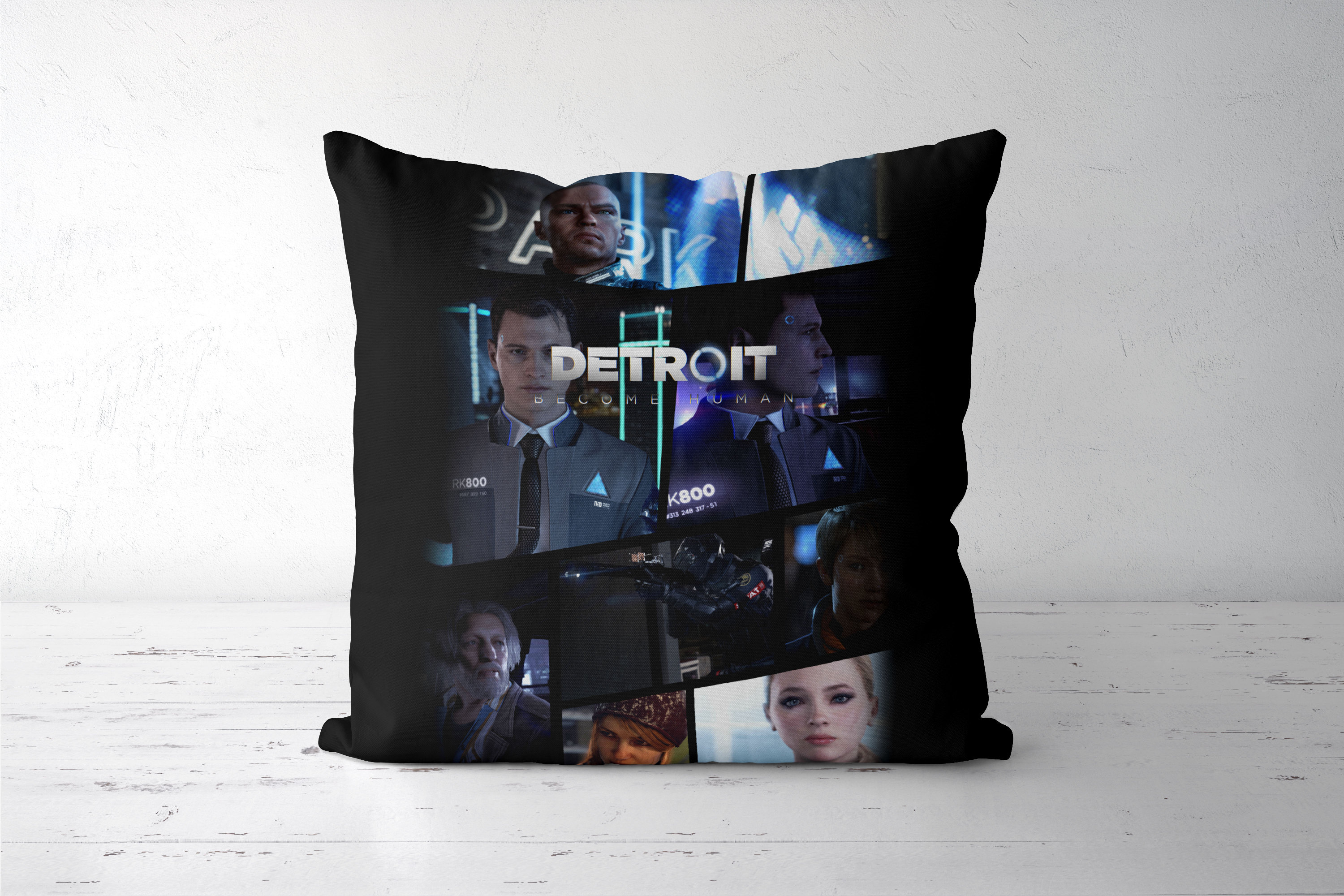 ✅ Подушка декоративная 45х45см / Геймерам / <b>Detroit</b> <b>become</b> <b>human</b> / <b>DETROIT</b> <b>BECO...</b>