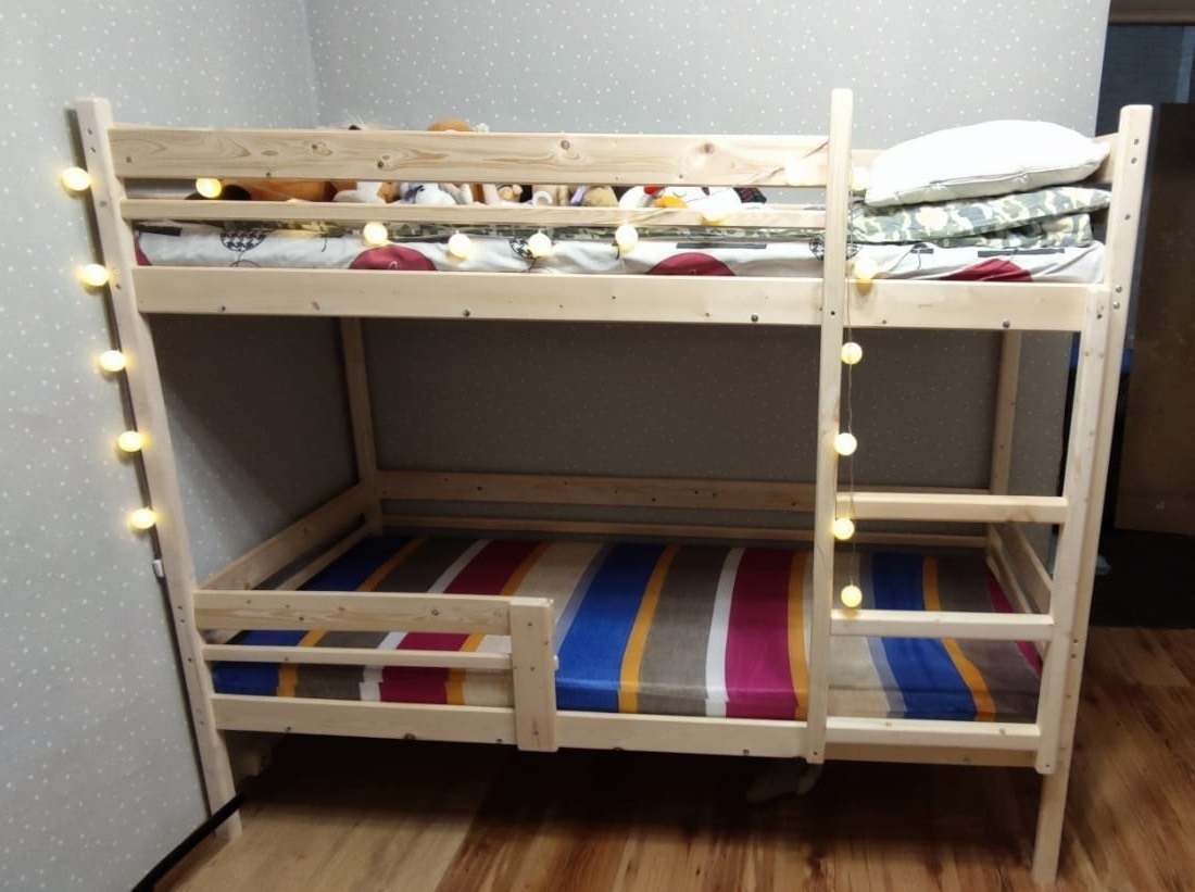 Двухъярусная кровать Green Mebel Двухъярусный манеж 70х160, 170x80x160 ...