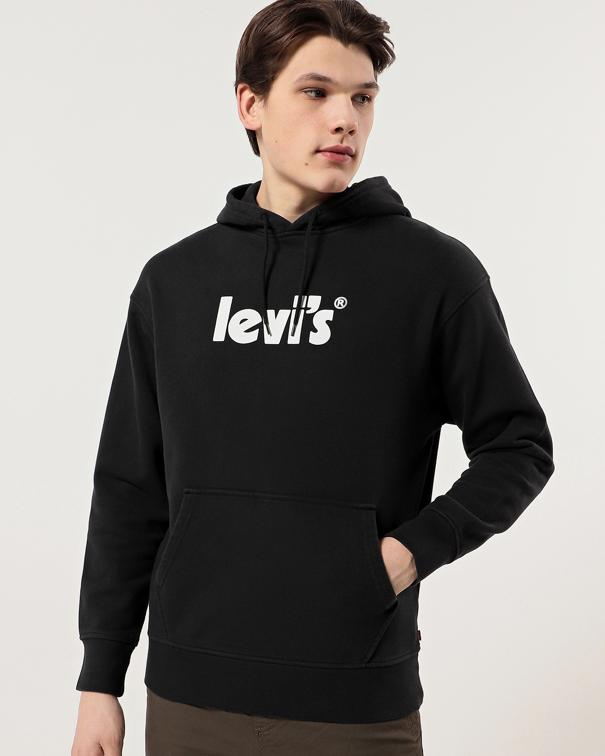 Sweatshirt Levi's T2 Relaxed Graphic Po MV Hoodie Red - View #9