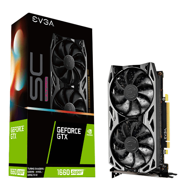 EVGAВидеокартаGeForceGTX1660SUPER6ГБ(06G-P4-1068-KR)