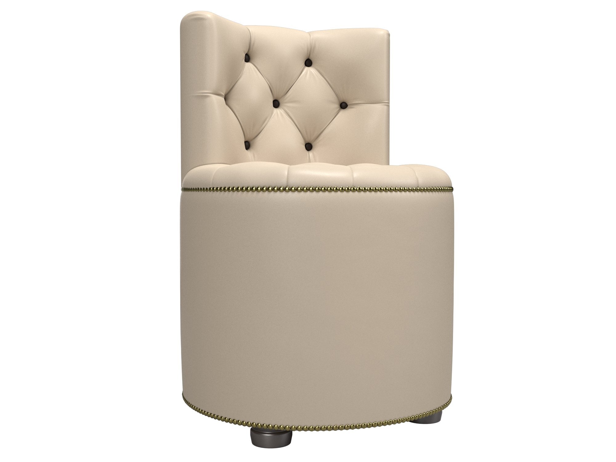 Пуф Саваж, экокожа, механизм нераскладной, бежевый, 52x52x75см. Хит Диванов