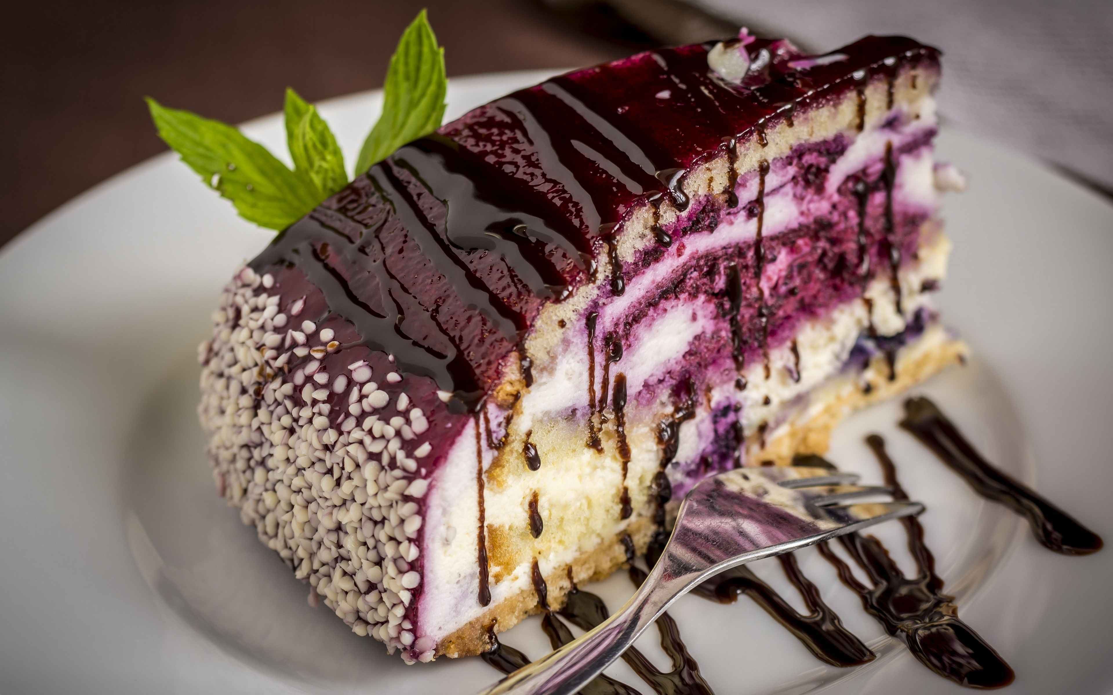 Blueberry Cream Cake торт