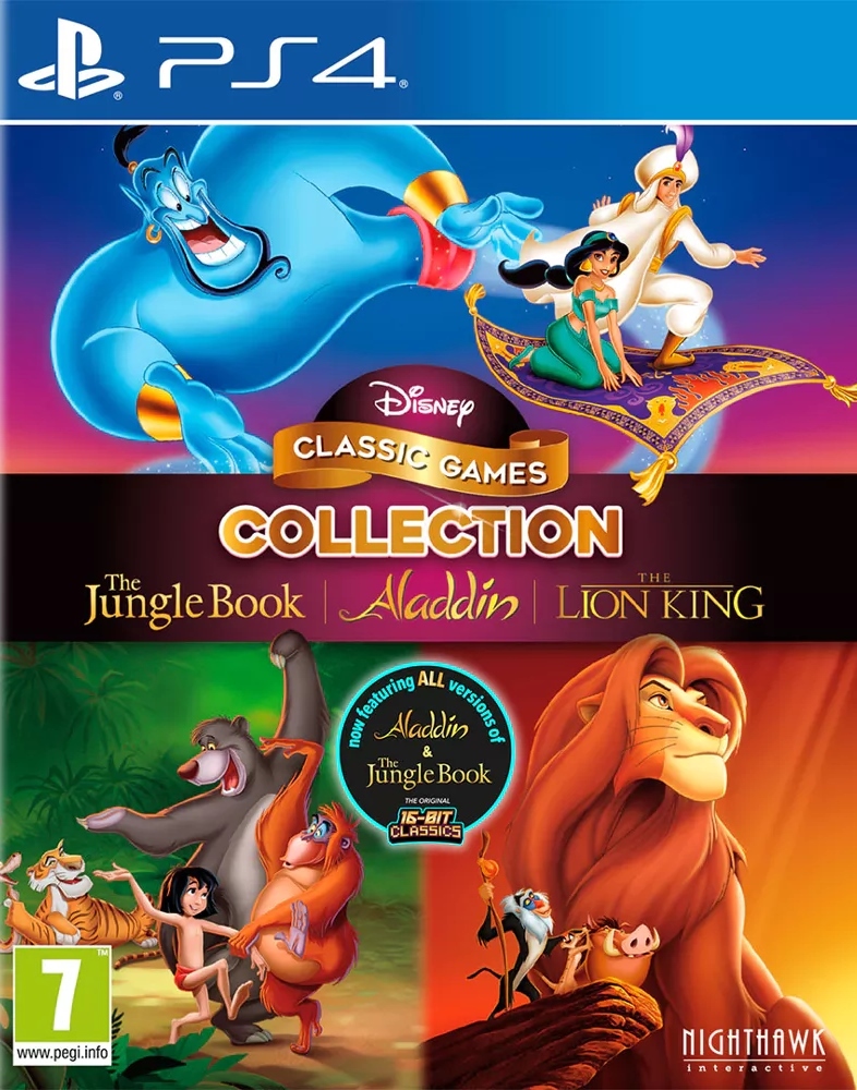 DisneyClassicGamesTheJungleBook,AladdinandTheLionKingКнигаджунглей,АладдиниКорольЛевPS4