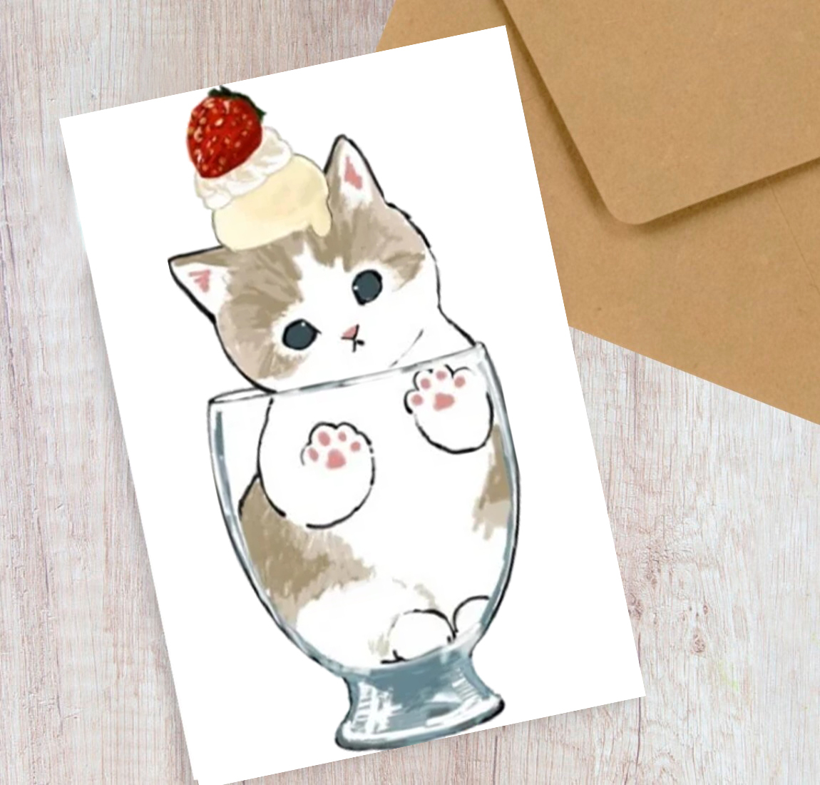 Кот для открытки