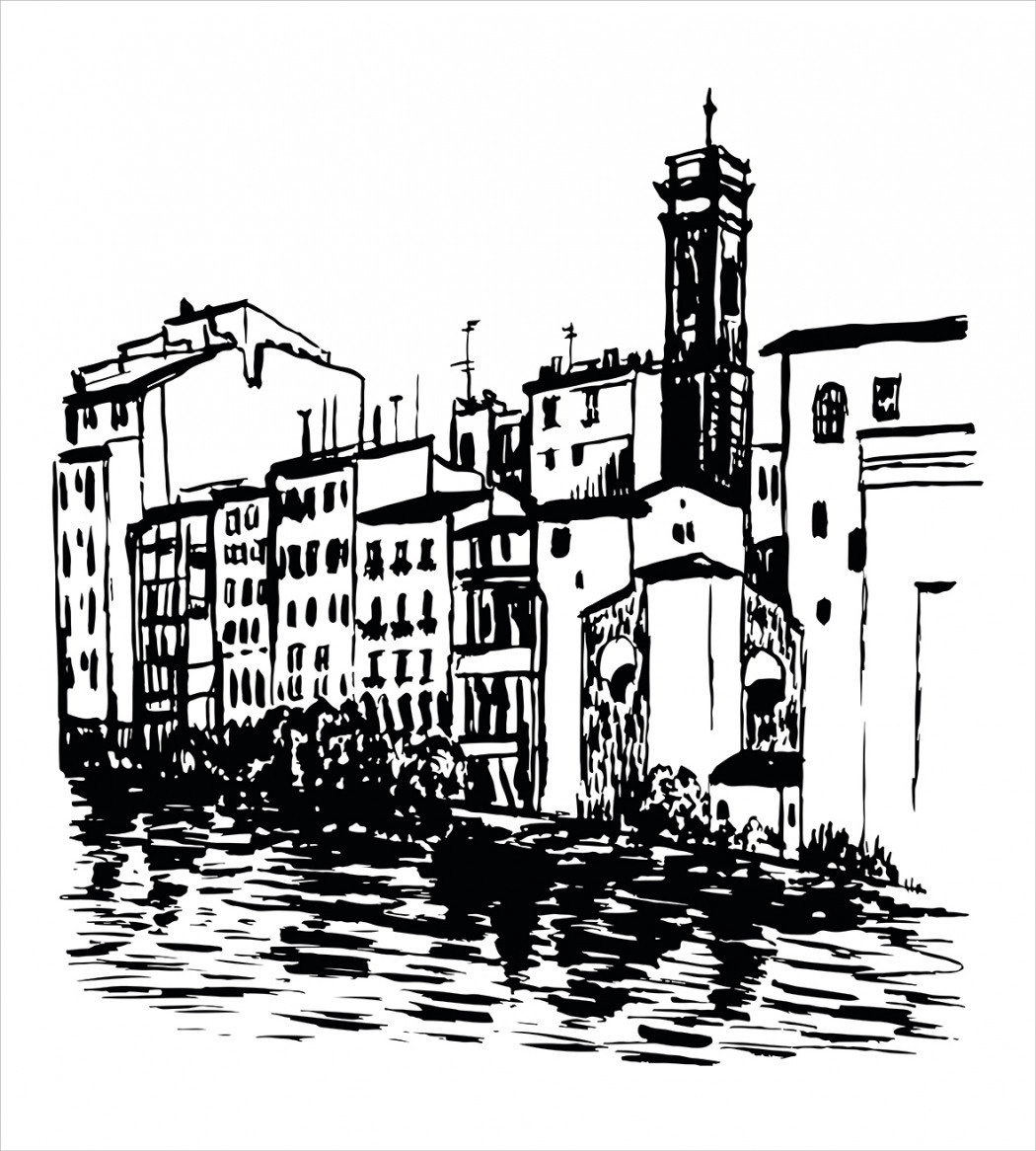 Картины карандашом Венеция