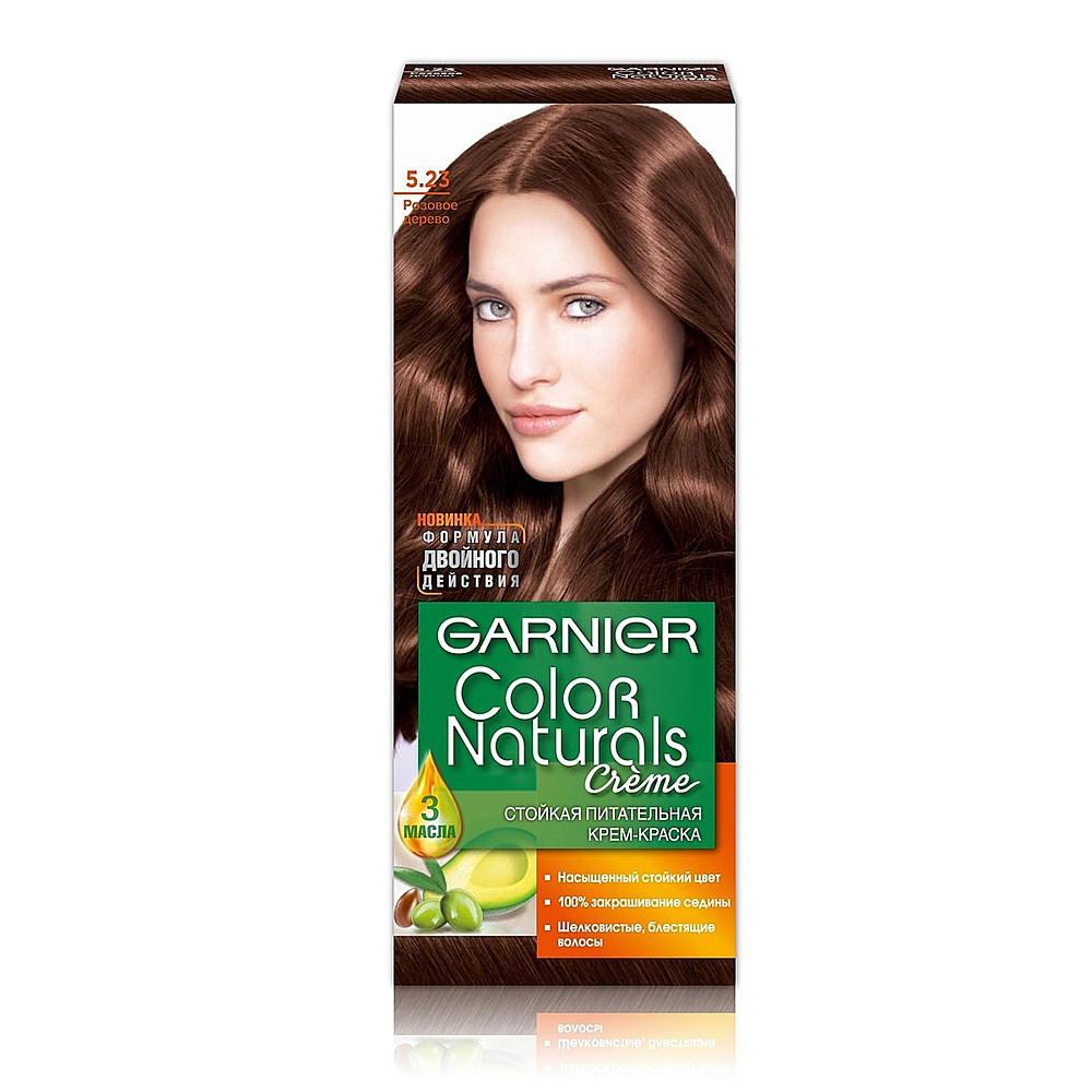 Краска для волос `Garnier` `Color naturals` тон 5.23 (пряный каштан)