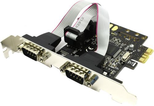 Espada Сетевой контроллер Контроллер PCI-E, 2S port, MCS9922, FG-EMT03C-1, oem (38478)