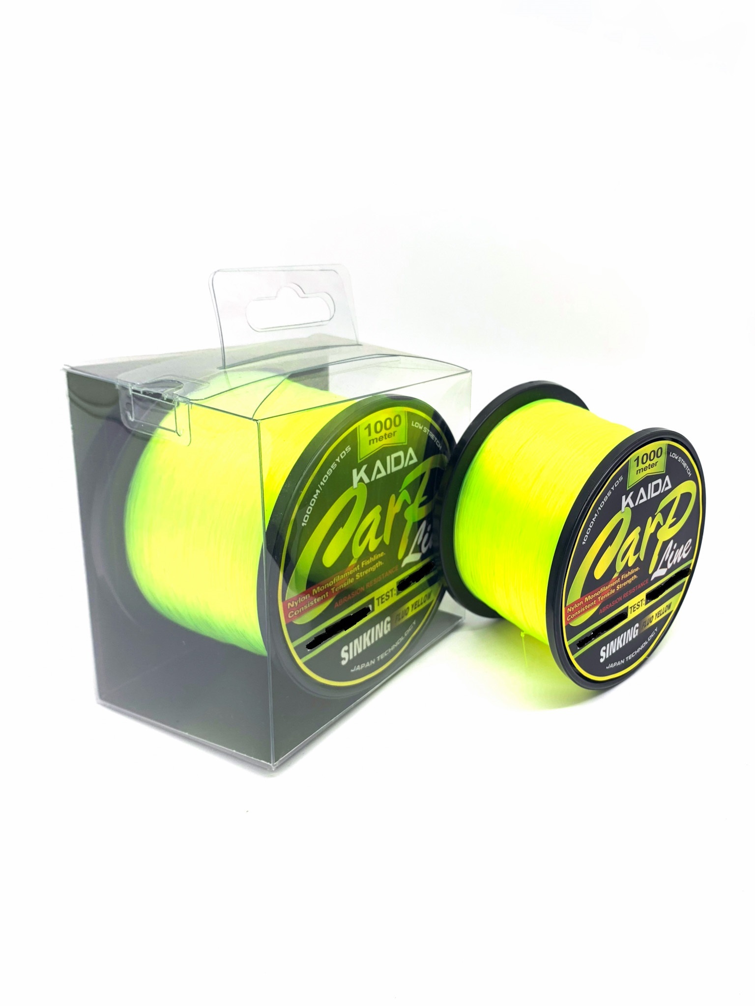 Леска KAIDA Carp Line NEON YELLOW 1000м 0.286мм 6.56кг 14.44lb