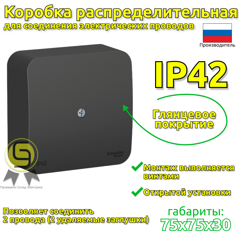 Коробка распределительная schneider electric для открытой установки