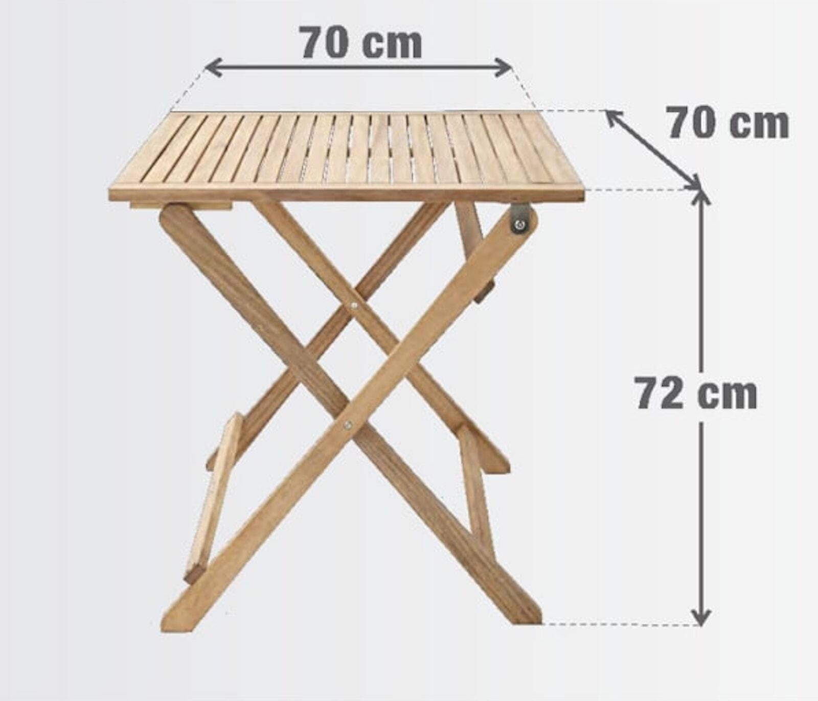 стол складной 70 на 70