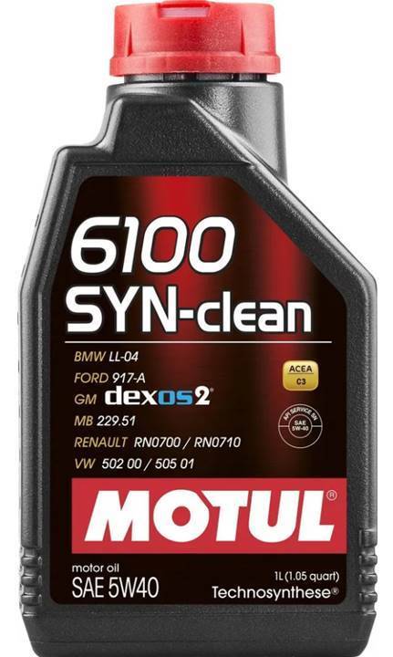 MOTUL6100syn-clean5W-40,Масломоторное,Синтетическое,1л