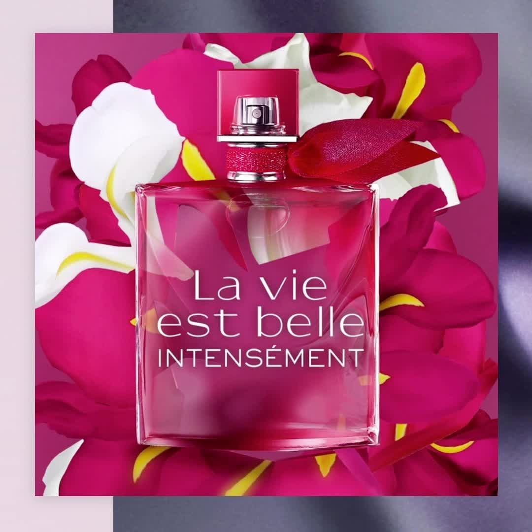 Lancome la vie est belle intensement. Intense feelings.