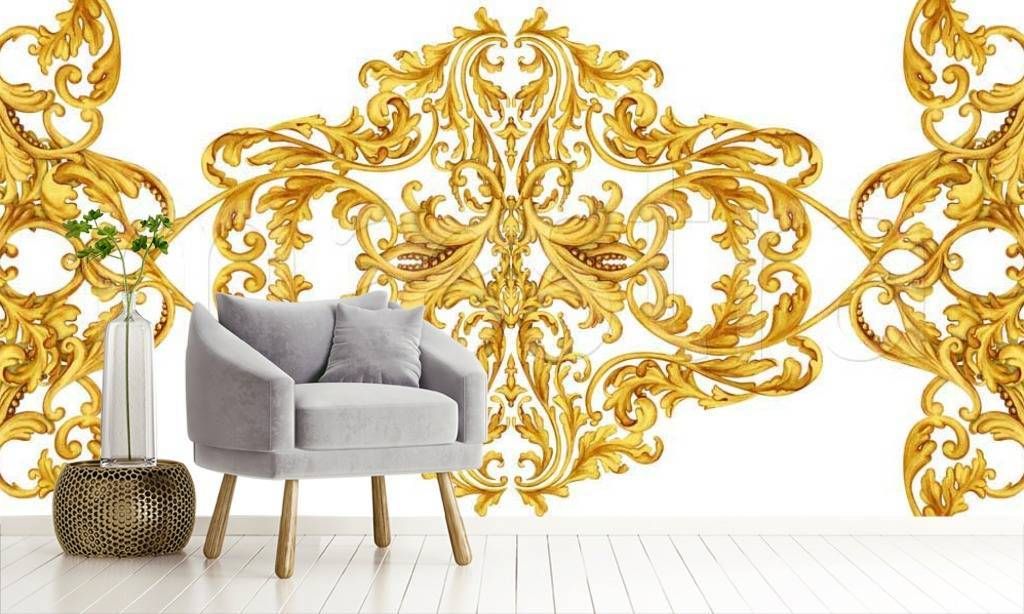 Купить Обои Белый С Золотом