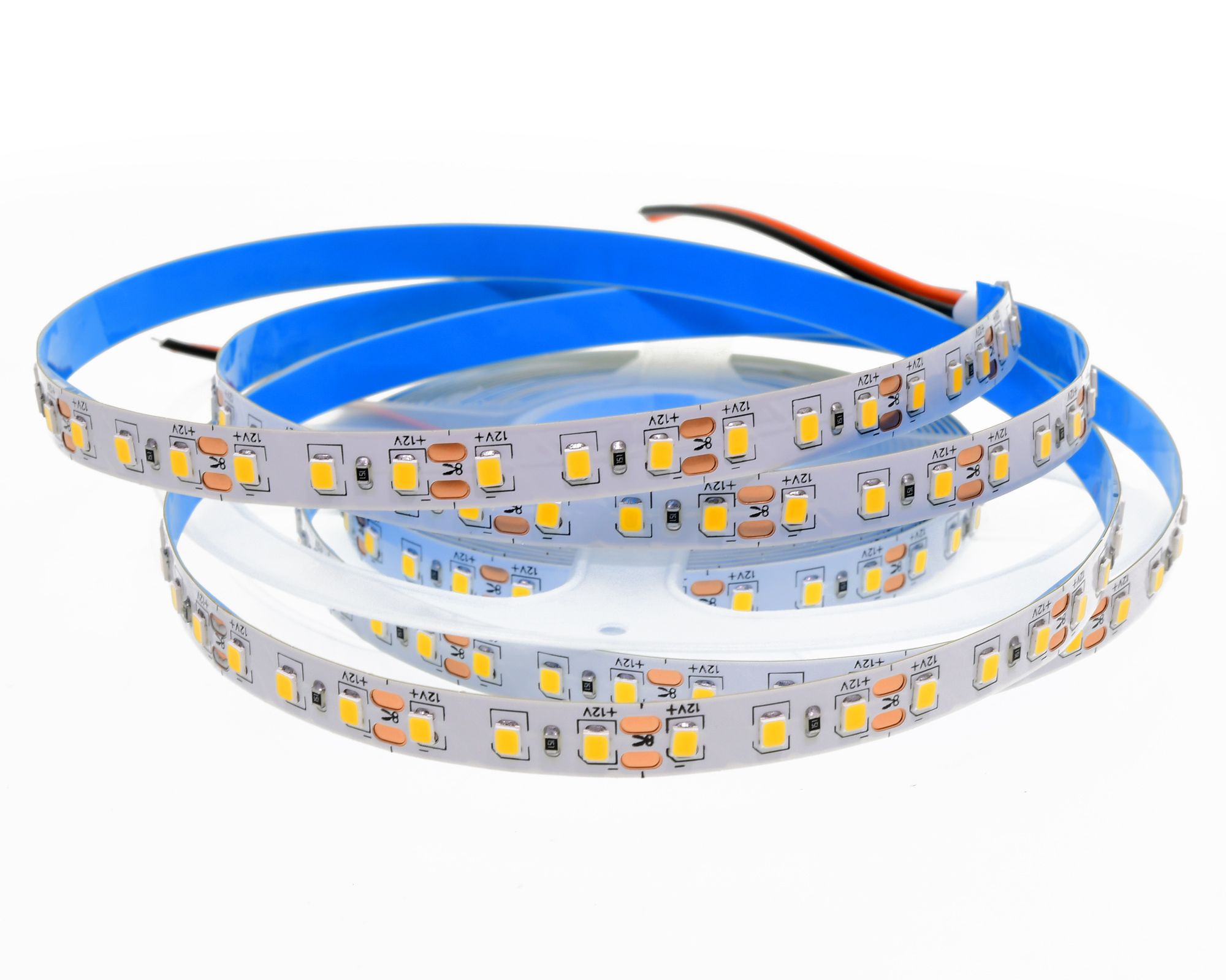 СветодиоднаялентаIP22SMD2835(120LED)12VDC9.6WТеплыйБелый3200K1метрБрендDLED