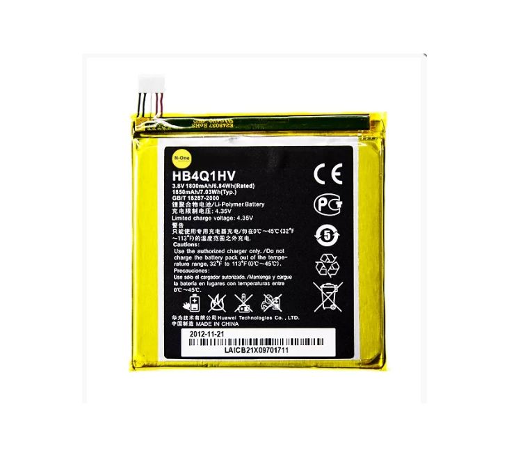 Аккумулятор (батарея, АКБ) N-One для Huawei HB4Q1HV U9200 Ascend P1, U9500 D1, U9500E D1 XL 1800mAh + комплект для установки