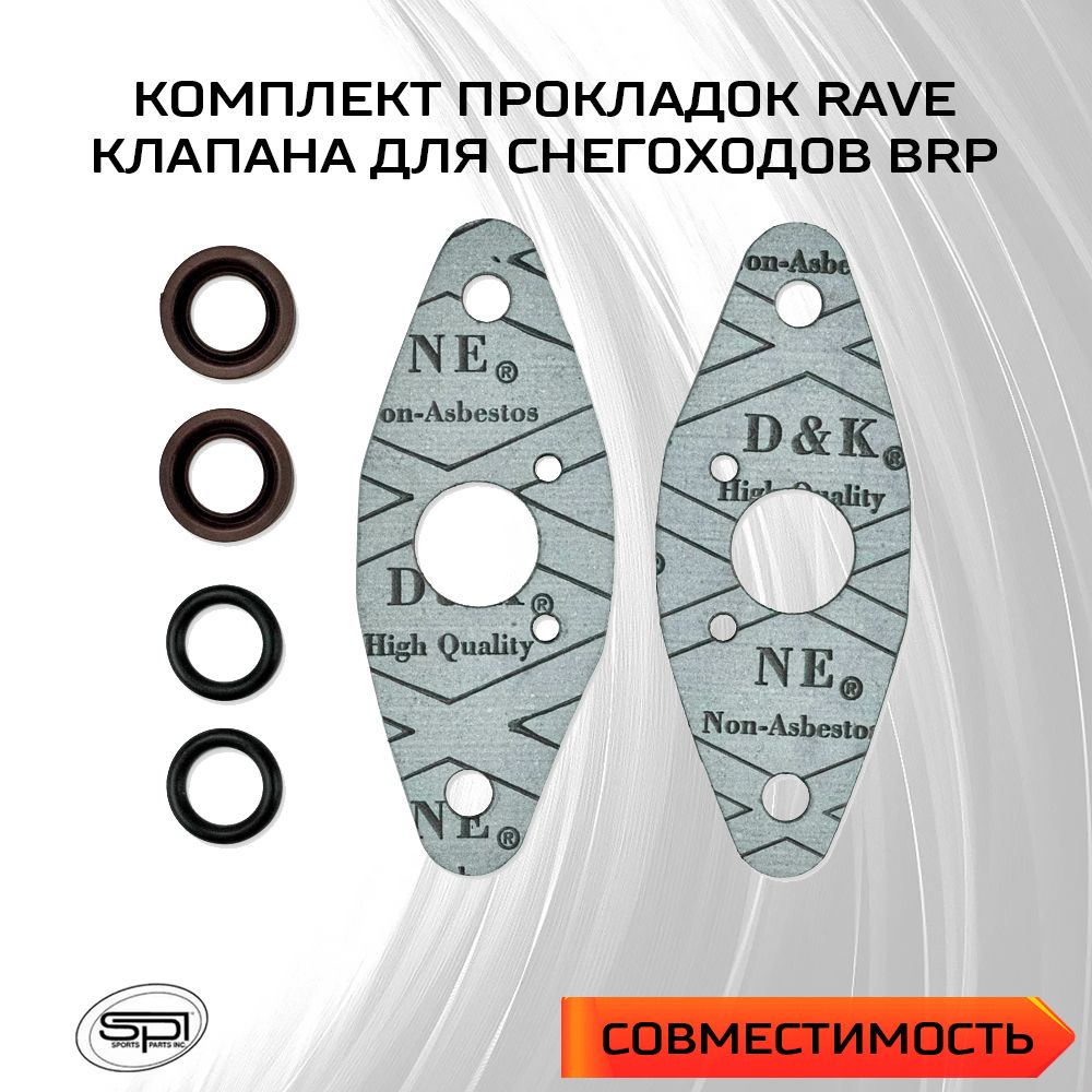 Комплект прокладок RAVE клапана для снегоходов BRP 09-719114 - 420430110