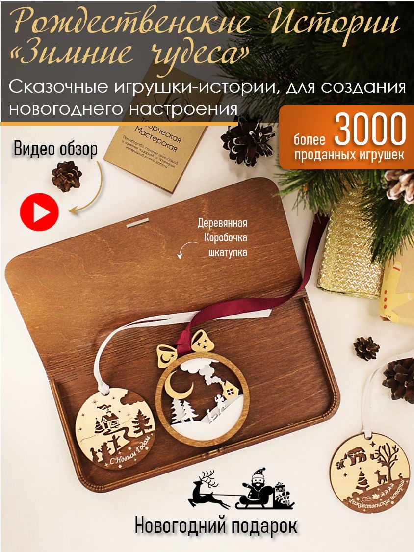 набор елочных игрушек Чудеса рядом! HOME-SHOP купить в интернет-магазине Wildberries