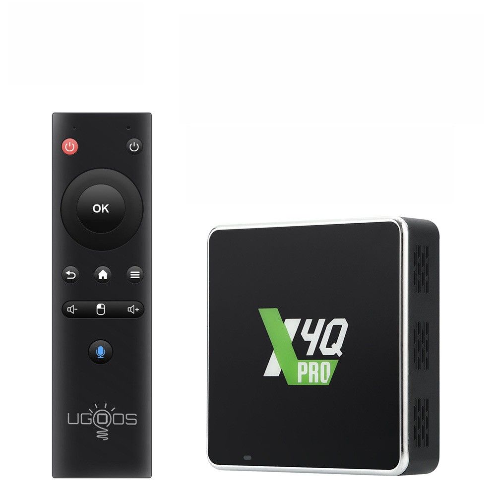 ТВ-приставка Ugoos X4Q Pro Amlogic S905X4 Cortex-A55, 4Гб/32Гб,Android11  Двухдиапазонный Wi-Fi 2,4 ГГц/5 ГГц медиа-плейер