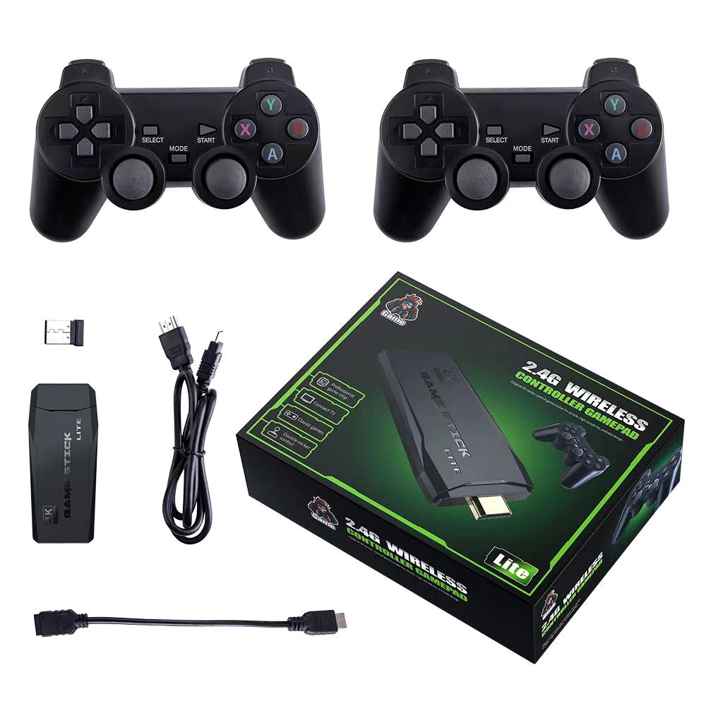 Игровая приставка Game Stick Lite 64 GB,M8,10000 Игр для телевизора,2,4 ГГц  - купить с доставкой по выгодным ценам в интернет-магазине OZON (801603851)